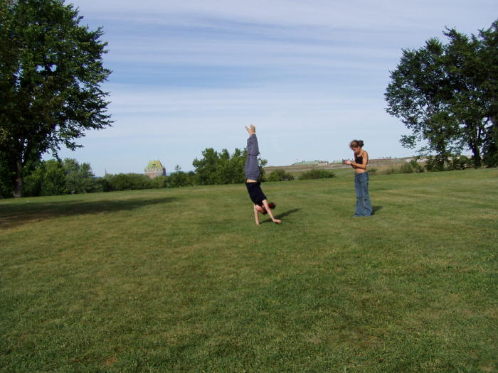 Handstands on the Plains of Abraham